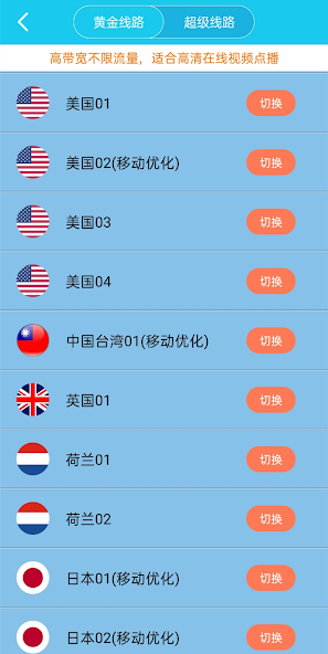 加速器梯子推荐免费旋风android下载效果预览图